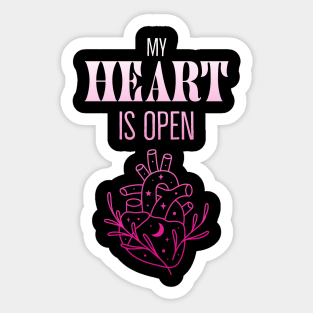 My Heart Is Open Openness Inspiration Warmly Sticker